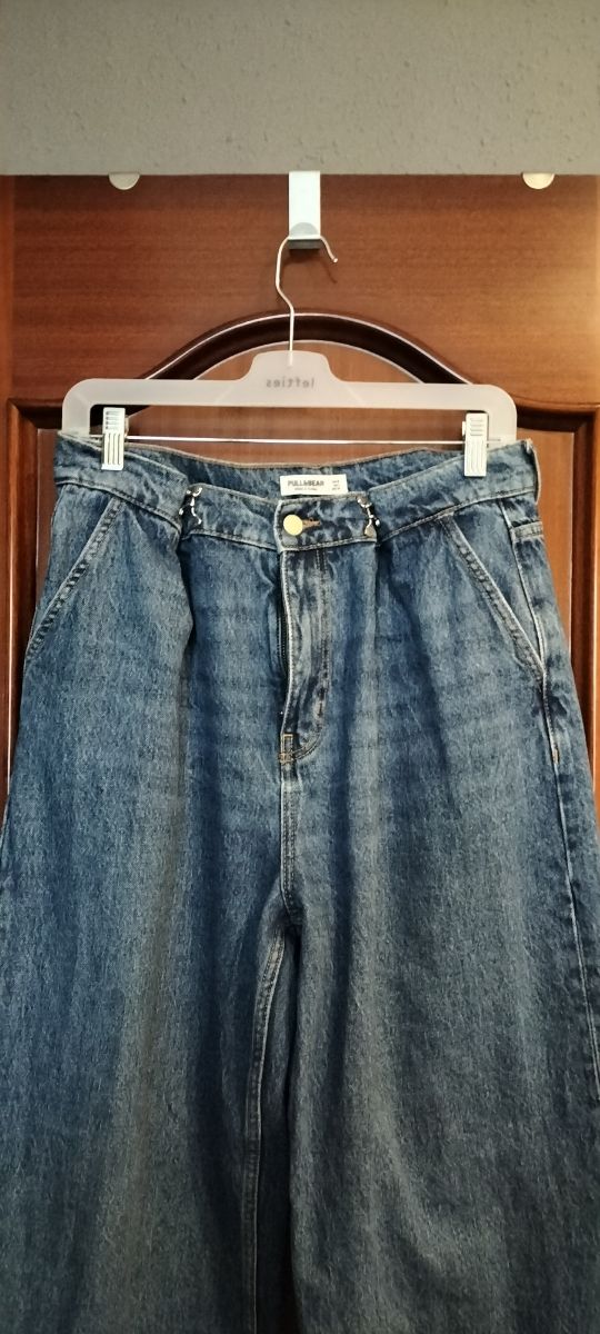 Pantalon denim ancho