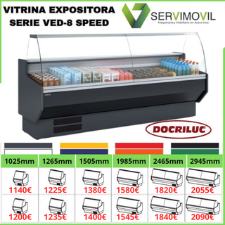 VITRINA CHARCUTERA SERIE SPEED VED 9