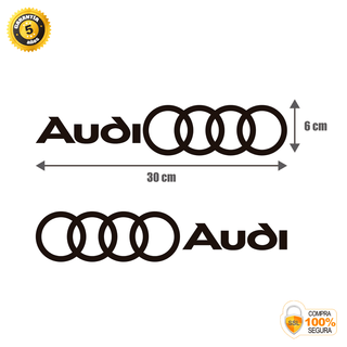 KIT PEGATINAS ADHESIVOS LOGO AUDI GRAN CALIDAD