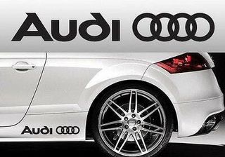 KIT PEGATINAS ADHESIVOS LOGO AUDI GRAN CALIDAD
