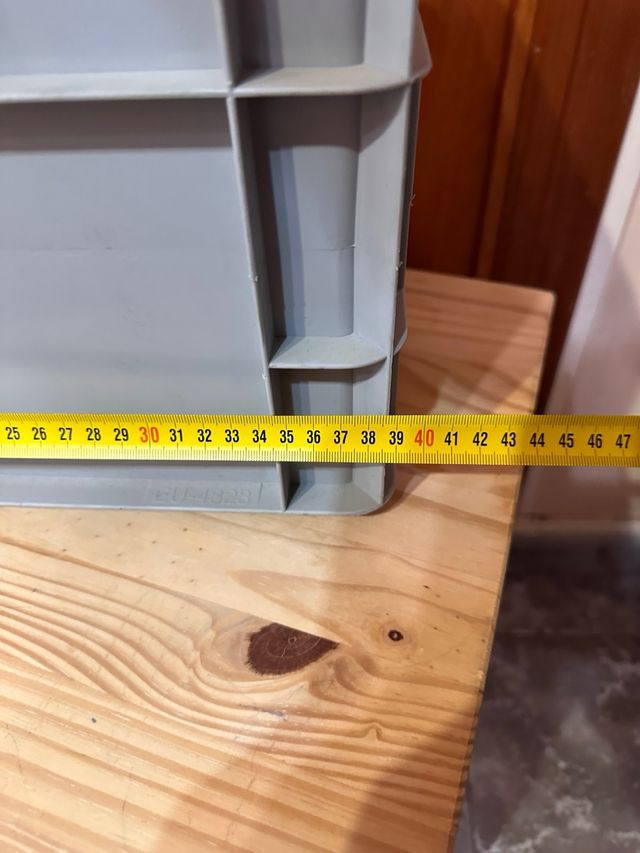 contenedor, cesto plastico almacenam ext 39x30x23