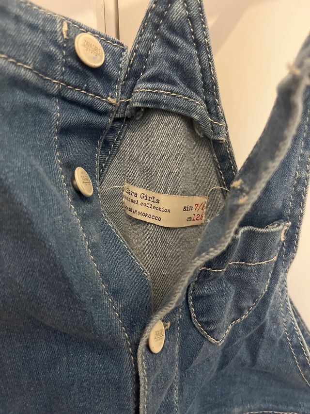 peto vaquero Zara Girls talla 7, 8 años