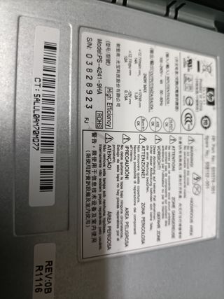 Fuente alimentación HP