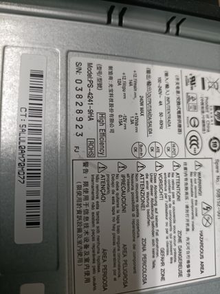Fuente alimentación HP