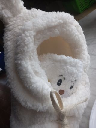 Cappello orsetto bianco