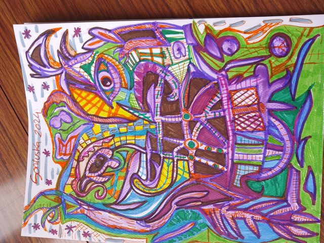 Ilustraciones de dibujos coloridas