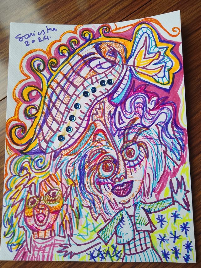 Ilustraciones de dibujos coloridas