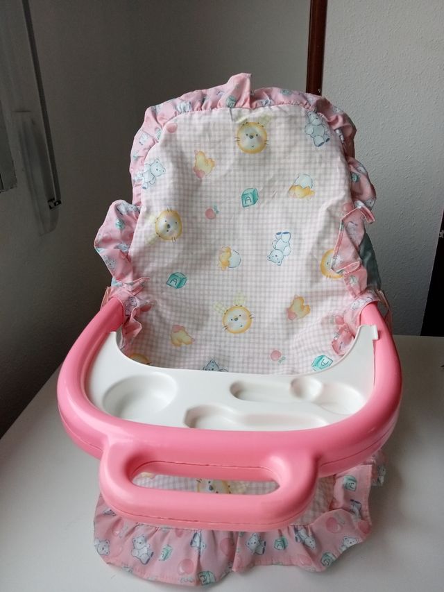 Trona y bañera para muñecos 2 en 1