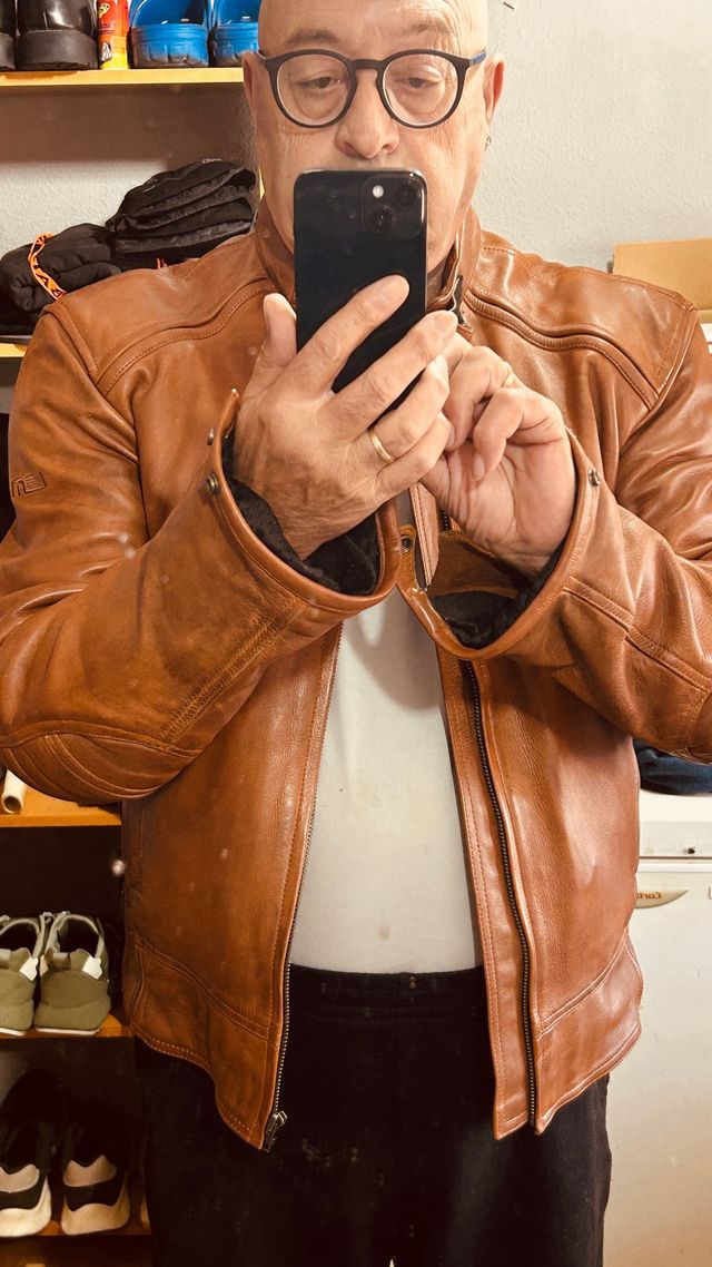 giacca da moto in pelle