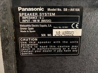 Altavoces Panasonic