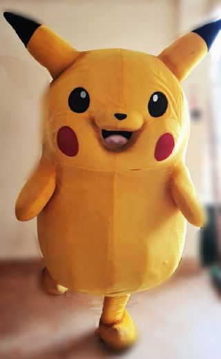 Disfraz cabezón/botarga Pikachu 