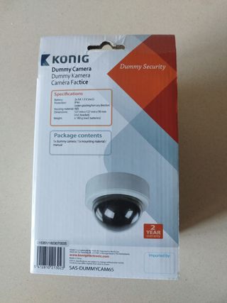 Cámara de vigilancia simulada, nueva, sin estrenar