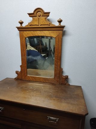 Cómoda madera + Espejo