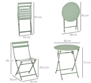 Conjunto terraza verde NUEVO