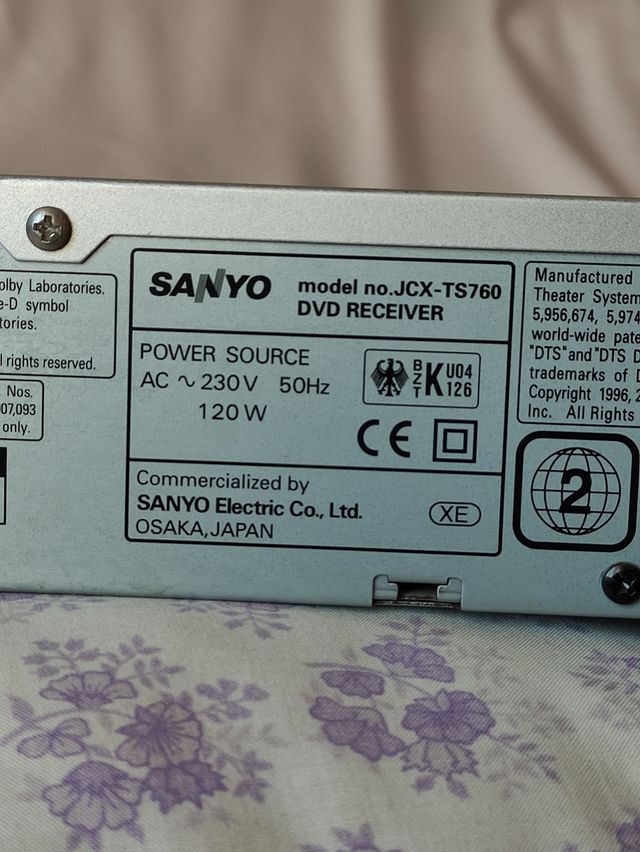 Home cinema Sanyo DC-TS760