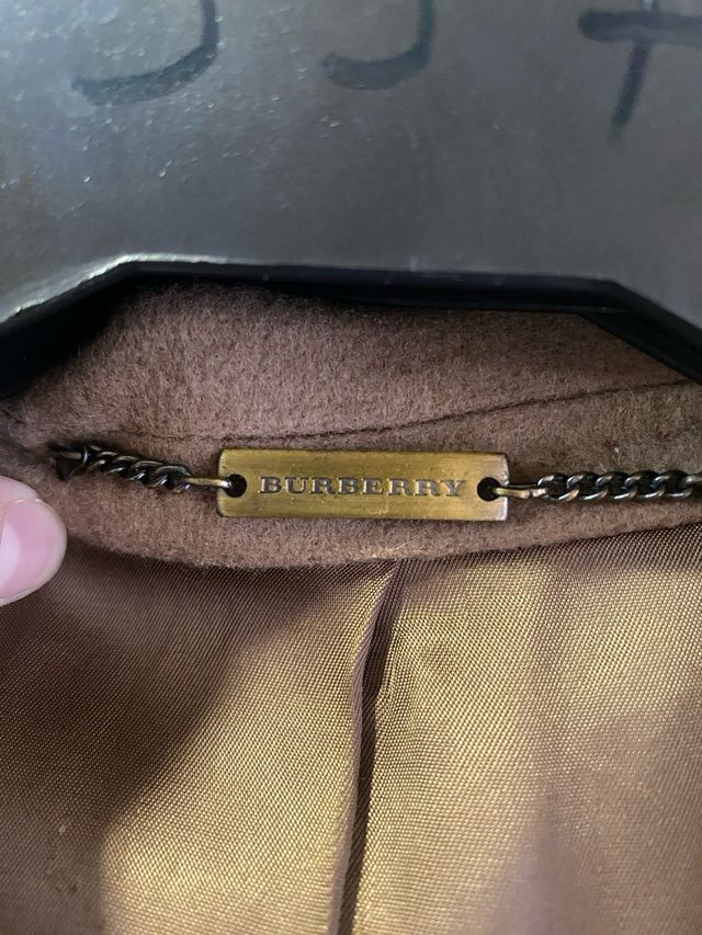 abrigo camel - burberry