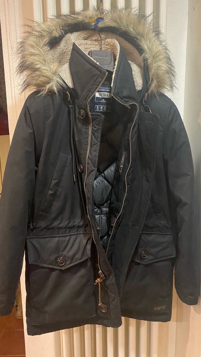 Abercrombie & Fitch Parka uomo nero