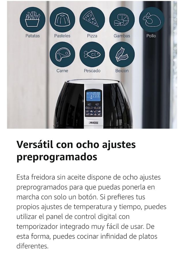 Freidora sin aceite Princess