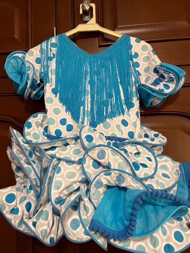 Vestido corto de flamenca niña