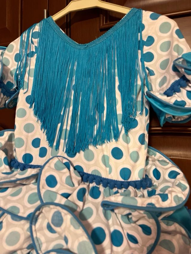 Vestido corto de flamenca niña