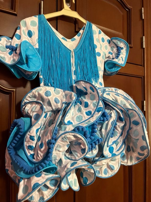 Vestido corto de flamenca niña