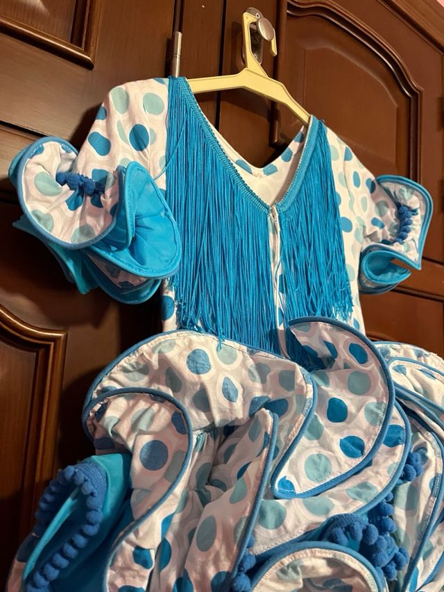 Vestido corto de flamenca niña