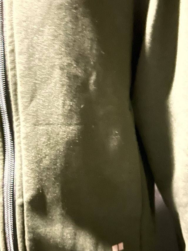 Sudadera con capucha verde oliva niños Uniqlo 7/8