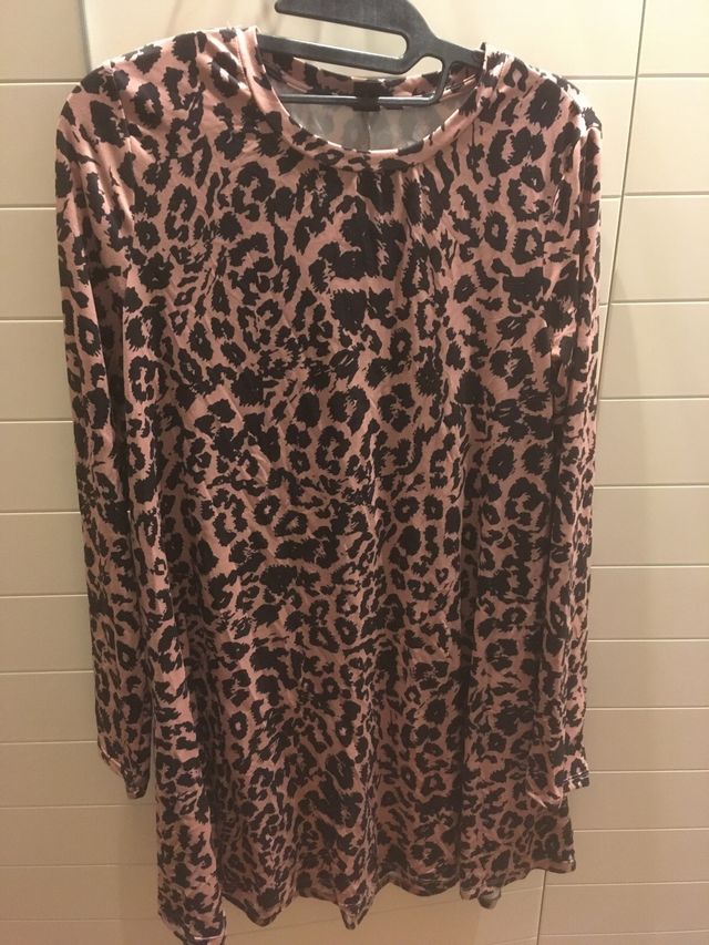 vestido animal print L