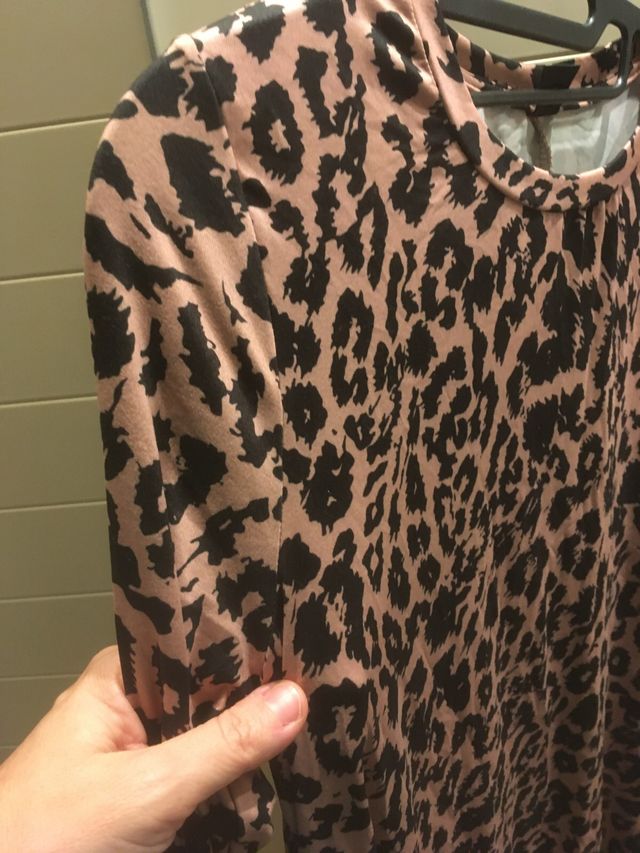 vestido animal print L