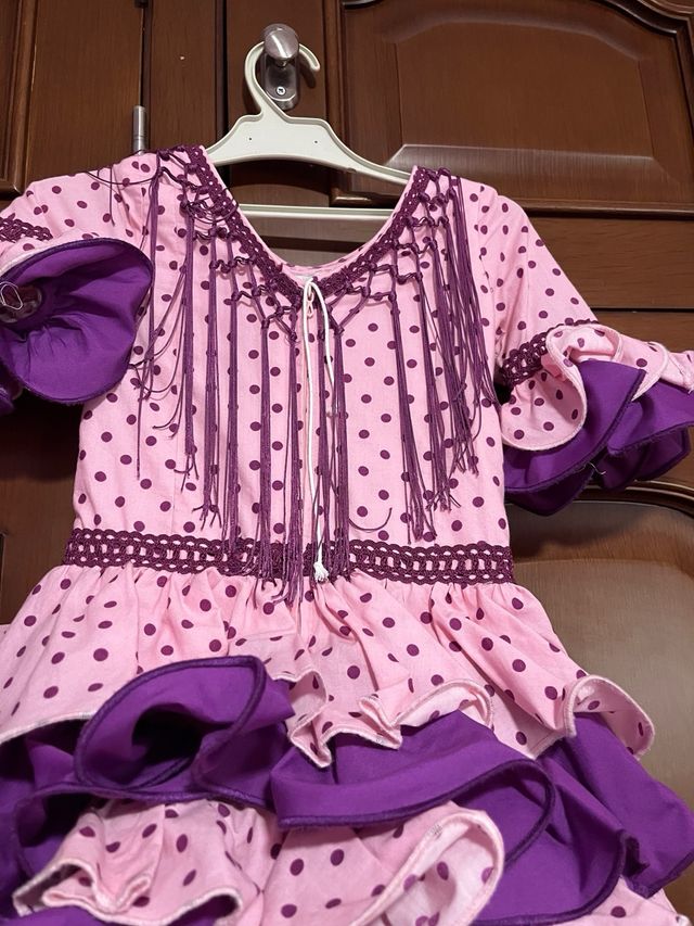 Vestido corto flamenca niña