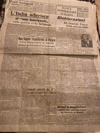 giornali del 1936/39