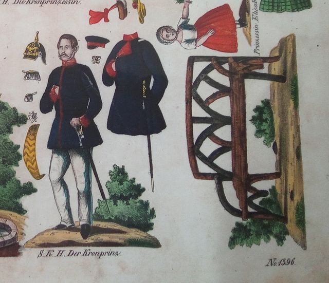 Lote 2 recortables litografías alemanas