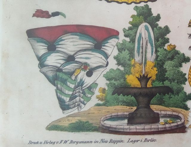 Lote 2 recortables litografías alemanas