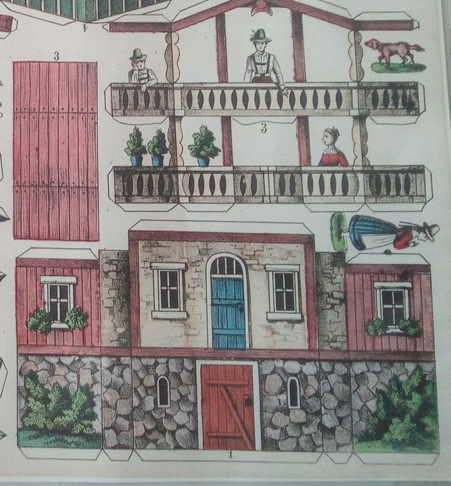 Lote 2 recortables litografías alemanas