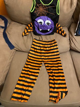 disfraz de araña. talla 4-6 años
