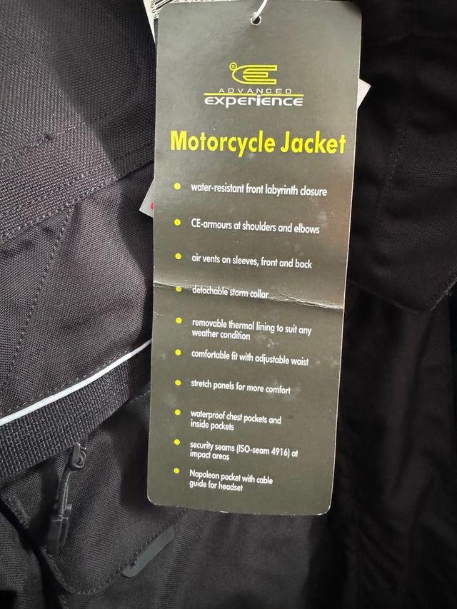 Chaqueta para moto a estrenar