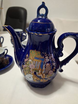 JUEGO CAFÉ/TÉ PORCELANA JAPONESA (Cascara de Huevo