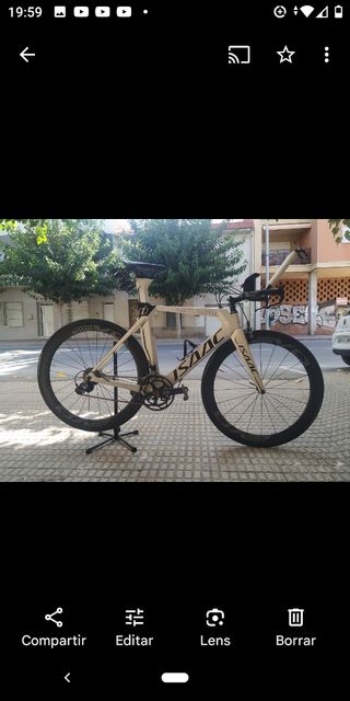 Bicicleta de triatlón.