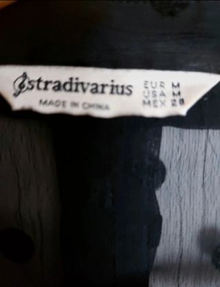 Camisa topos de gasa semitransparente Stradivarius