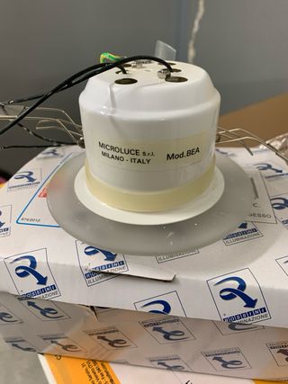 3 Faretti ad incasso in vetro