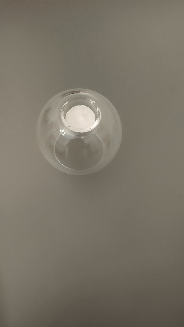 Base para vela de vidro