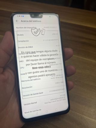 Huawei Y9 2019 64GB nuovo di zecca 100%