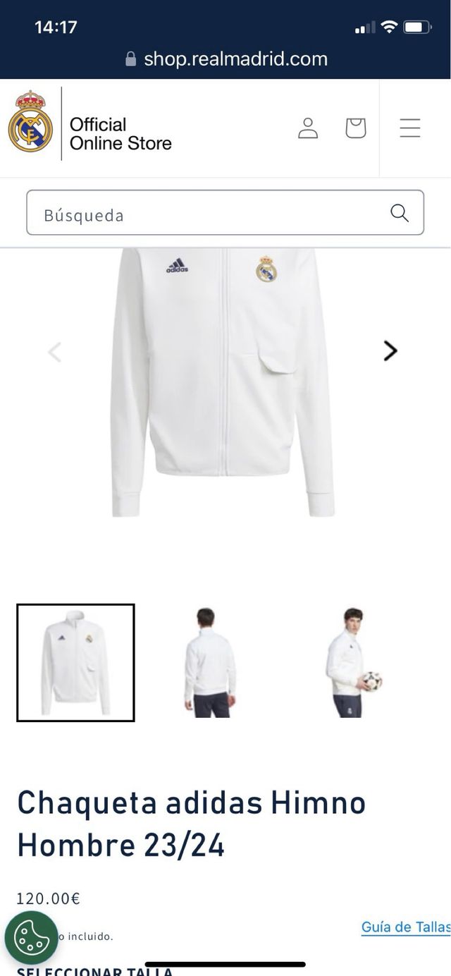 chaqueta del Real Madrid