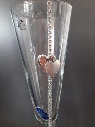 2 calici con rifiniture in argento