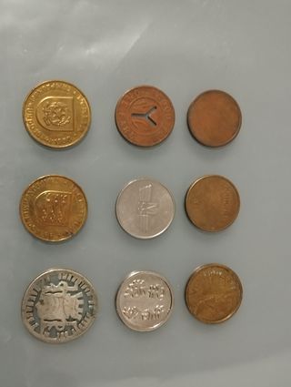 Monedas y Fichas para colección