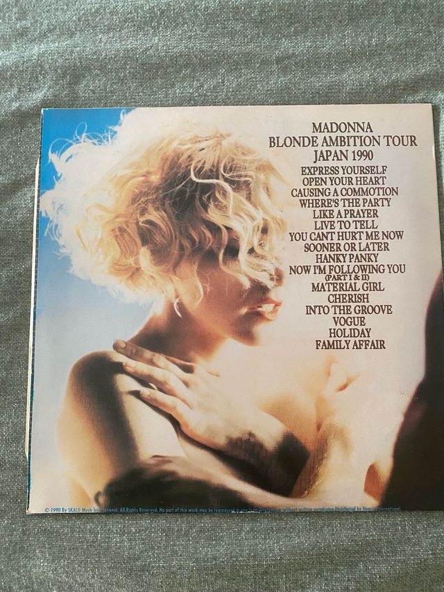 VINILO CONCIERTO JAPAN  PIRATA MADONNA 1990
