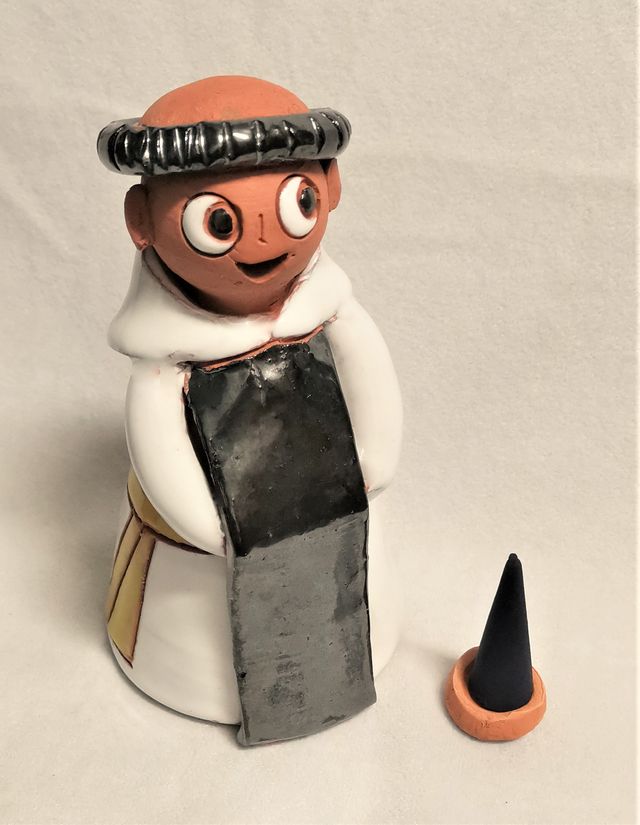 FRAILE. QUEMADOR DE CONOS DE INCIENSO