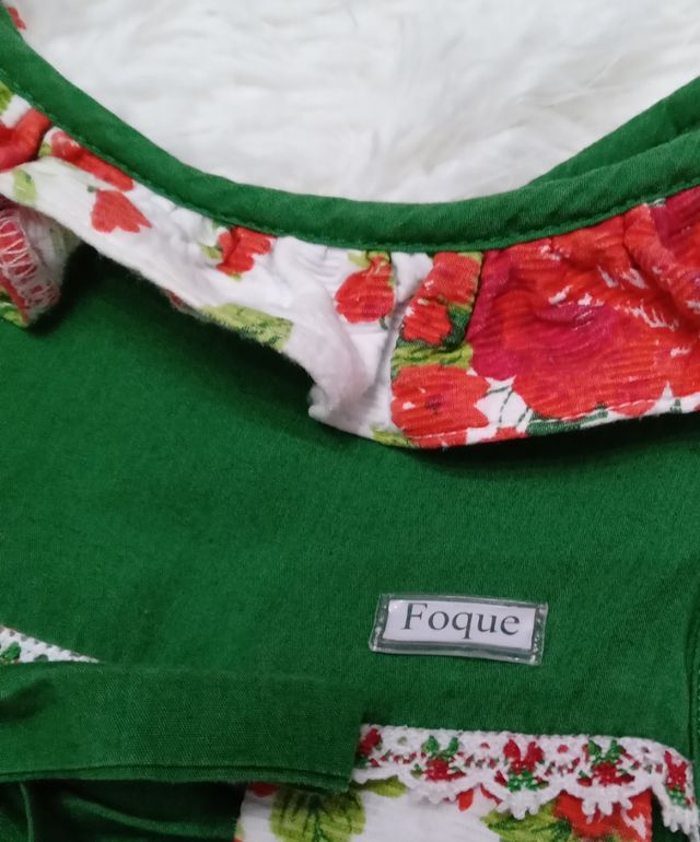 Vestido de niña Alegre Floral  FOQUE talla 2 años