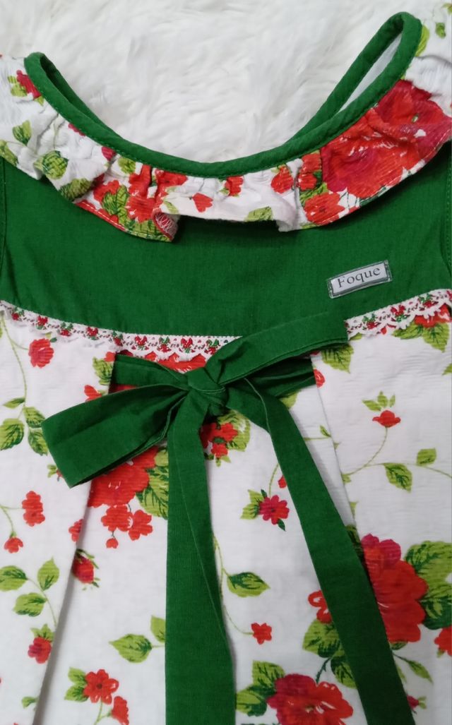 Vestido de niña Alegre Floral  FOQUE talla 2 años