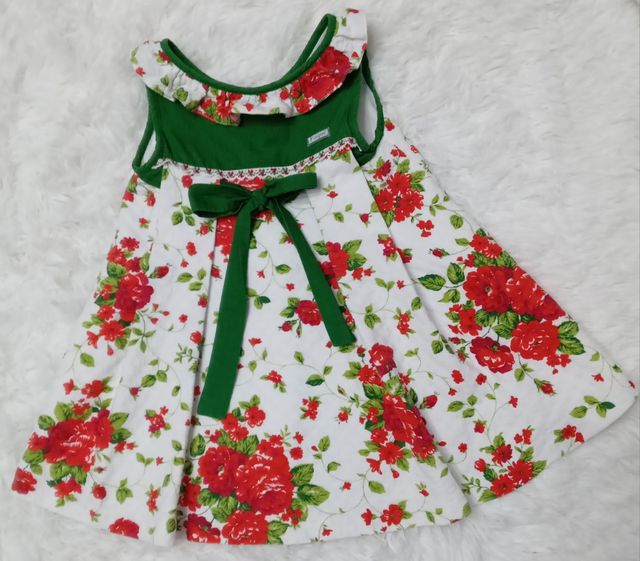 Vestido de niña Alegre Floral  FOQUE talla 2 años